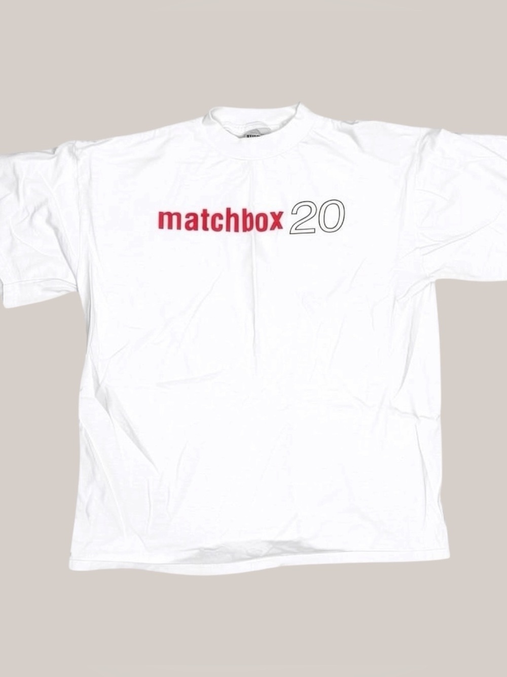 Matchbox Twenty 20 Band Tee Shirt Large White Rock Tour Graphic Y2K Unisex